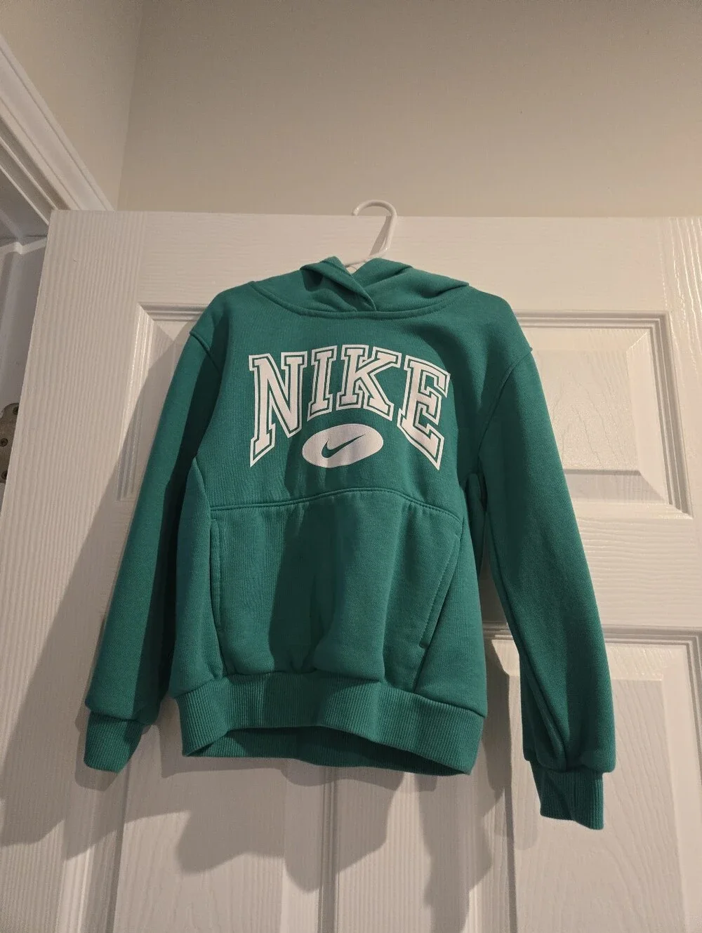 Nike Kids Teal Pullover Hoodie with White Logo Set